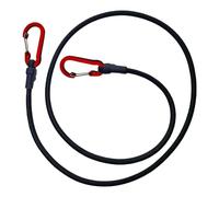 Corde Elastiche Nere Da Campeggio - Corde Elastiche Con Moschettone, Cinghie Elastiche Resistenti Per Stendibiancheria | Corde Elastiche Per Esterni, Corda Elastica Con Moschettone Multiuso