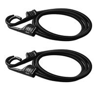 Corde elastiche nere ZHOUBIN da 32 pollici con ganci resistenti, 2 pezzi