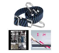 Corde elastiche piatte regolabili, cinghie elastiche e ganci in lattice da 0,5