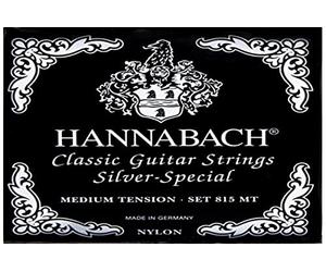 Corde Hannabach per chitarra classica Seire 815 Medium Tension Silver Special (corde di alta qualità, multiuso per quasi tutti gli strumenti, corde per chitarra classica, Made in Germany)