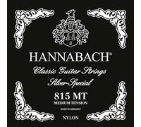 Corde Hannabach per chitarra classica serie 815 a media tensione (corde di alta qualità, multiuso per quasi tutti gli strumenti, corde per chitarra classica, Made in Germany), Nero