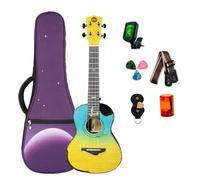 Corde In Cartone Giapponese Lucido Per Ukulele Da Concerto Con Spalla Mancante Da 24 Pollici E Top In Acero Tigre Canadese 2A(3)