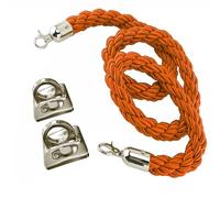 Corde intrecciate per pali con ganci, resistenti corde divisorie da appendere per il controllo della folla e gestire le code per una linea efficace