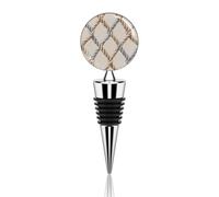 Corde nautiche con reti su tappo per bottiglia di vino bohémien, riutilizzabile, in lega di zinco, per vino rosso, birra, per feste, matrimoni, bar