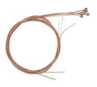 Corde per chitarra acustica da 28 a 132 cm, in rame, confezione da 6, per chitarre acustiche con corde in acciaio, rivestimento antiruggine, accordatura stabile, 90 cm Le