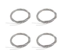 Corde per Chitarra da 4 Pezzi, Corde per Basso in Acciaio con Estremità a Sfera per Chitarra Fai-da-te, Accessorio per Strumenti per Chitarra per la SostituzionePulgar Piano Kalimba