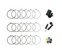Corde per chitarra elettrica, 3 set completi e 1 accordatore per chitarra, 1 strumento di restringimento, 5 plettri per chitarra.