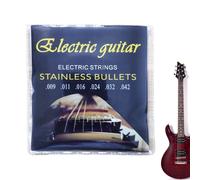 Corde per chitarra elettrica | Corde per chitarra elettrica in acciaio a ferita rotonda, più luminose, più croccanti, con maggiore sostegno, classica, in acciaio