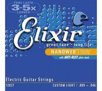 CORDE PER CHITARRA ELETTRICA ELIXIR NANOWEB 9-46 ANTI-RUST CUSTOM LIGHT