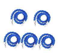 Corde per il controllo delle folle, Confezione da 5 corde di canapa for il controllo della folla con gancio in metallo, blu, diverse misure(10ft/305cm)