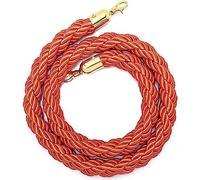 Corde per il controllo delle folle, Corda di barriera in nylon con 2 ganci in acciaio inossidabile, diametro 3,2 cm, 100-305 cm, multicolore(Orange,7ft/215cm)