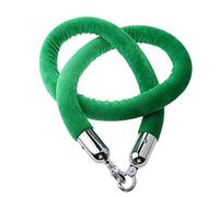 Corde per il controllo delle folle, Corda di controllo della folla Velvet Stanchion con gancio argentato verde, diverse misure(4ft/120cm)