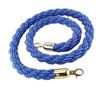 Corde per il controllo delle folle, Corda di sostegno in corda di canapa intrecciata con ganci in oro lucido, diverse misure, multicolore(Blue,3.3ft/100cm)