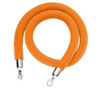 Corde per il controllo delle folle, Corda di velluto con ganci for barriera di controllo della folla, arancione, diverse misure(2ft/60cm)