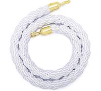 Corde per il controllo delle folle, Corda for palo di controllo della folla con gancio dorato multicolore, diverse misure(White,4ft/120cm)