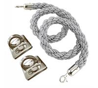 Corde per Pali Intrecciati montate a Parete, Barriere sospese con Ganci, Corda per Appendere Le Code ai Pali per divisori di Code, Controllo della Folla, Corda per Pali