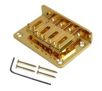 Corde Per Ponte Fisso Per Chitarra Con Scatola A 4 Corde Attraverso Il Corpo Cordiera Nero/Oro/Cromo(Gold)
