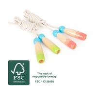 small foot 11872 Jump Rope Set Active made of FSC 100%-certified wood, set of 2