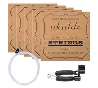 Corde per Ukulele Baritono - 5 set di corde in nylon di lunga durata e universali - per ukulele baritono, per chitarristi, pratiche, luthiers, viaggi, scuola e attività