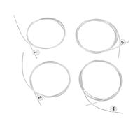 Corde per Ukulele in Nylon da 4 Pezzi, Trasparente, Timbro Caldo, Set di Corde per Strumenti Professionali per Uso a Lungo Termine, Facile da Installare, Ampia Applicazione