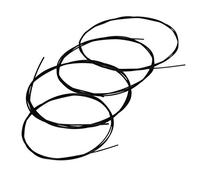 Corde per ukulele, in nylon, professionale, 4 corde, accessori fai da te, colore nero