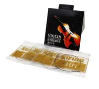 Corde per violino Set da 4 pezzi professionali in acciaio universale, accessori di ricambio per tensione uniforme per tutte le dimensioni di violino