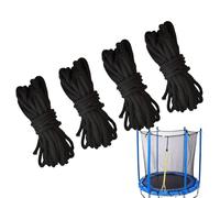 Cordera Di Fissaggio Trampolino Rete: Set Di Corda Di Sicurezza Lunga, Cavo Spesso, 4pcs Posta Accessorio Netto Forte Per Il Traliccio Trampolino, Linea Di Fissaci