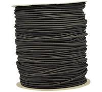 Corderie Italiane 001017554 Treccia Elastica, HT 6 mm, 300 m, Nera, Nero