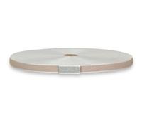 Corderie Italiane 002016700 Cintino Cotone Bicolore 22 mm, 50 mt, Grigio/Beige