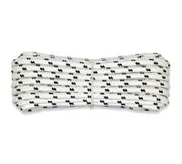 Corderie Italiane 006000471 Treccia mare multiuso giardino e fai da te, stabilizzato ai raggi U.V. resistente a intemperie e agenti atmosferici, 8 mm, 20 mt, colore bianco con spia blu