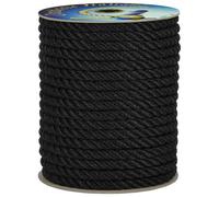 Corderie Italiane 006004196 Gherlino Cima per ormeggio, diametro 10 mm, 30 Metri, Nero