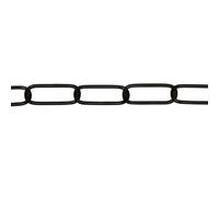 Corderie Italiane 006007333 Catena Genovese, Filo Tondo, Nera, 2.8 x 35 x 10 mm, 1.5 m