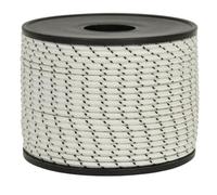 Corderie Italiane®, 006044956, Sagola per Fucili da Sub, Anima in Dyneema® SK75 Intrecciato, Rivestimento in Poliestere Alta Tenacità prestirato, Diametro 1,5 mm, 50 Metri, Colore Bianco - Nero