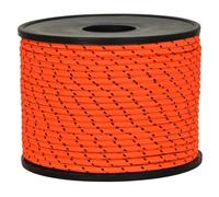 Corderie Italiane®, 006045137, Sagola per Fucili da Sub, Anima in Dyneema® SK75 Intrecciato, Rivestimento in Poliestere Alta Tenacità prestirato, Diametro 1,5 mm, 50 Metri, Colore Arancio - Nero