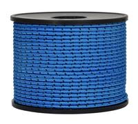 Corderie Italiane®, 006045311, Sagola per Fucili da Sub, Anima in Dyneema® SK75 Intrecciato, Rivestimento in Poliestere Alta Tenacità prestirato, Diametro 1,5 mm, 50 Metri, Colore Azzurro - Nero