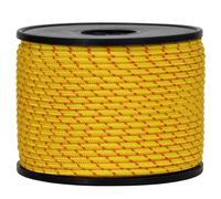 Corderie Italiane®, 006046035, Sagola per Fucili da Sub, Anima in Dyneema® SK75 Intrecciato, Rivestimento in Poliestere Alta Tenacità prestirato, Diametro 1,5 mm, 50 Metri, Colore Giallo - Rosso