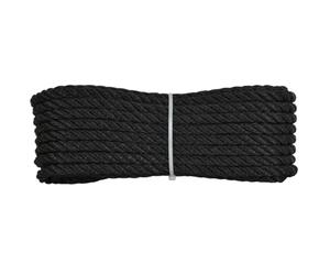 Corderie Italiane 006047131 Gherlino Cima per ormeggio, Diametro 8 mm, 20 metri, Nero