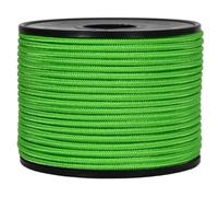 Corderie Italiane®, 006055532, Sagola per Fucili da Sub, Anima in Dyneema® SK75 Intrecciato, Rivestimento in Poliestere Alta Tenacità prestirato, Diametro 1,5 mm, 50 Metri, Colore Verde Flu