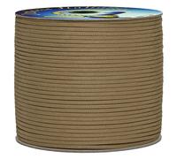 Corderie Italiane 006067030 Treccia piatta élite, paracord piatto - flat coreless senza anima interna, 4 mm - 20 mt, beige