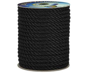 Corderie Italiane 006070979 Gherlino Cima per ormeggio, Diametro 10 mm, 50 metri, Nero