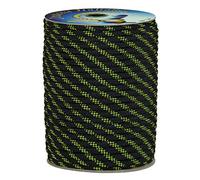 Corderie Italiane 006082187 Doppia treccia skipper fantasy alta tenacità, nera, 5 mm - 50 metri