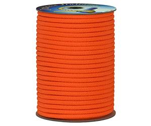 Corderie Italiane 006083979 Doppia treccia skipper alta tenacità, arancio, 6 mm - 20 mt