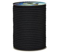 Corderie Italiane 006086451 Doppia treccia skipper alta tenacità, nera, 8 mm - 50 metri