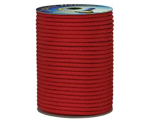 Corderie Italiane 006086659 Doppia treccia skipper alta tenacità, rossa, 4 mm - 50 metri