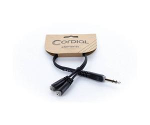 Cordial 14886 Jack Audio Adattatore a Y [1x Spina jack da 6.3 mm (stereo) - 2x
