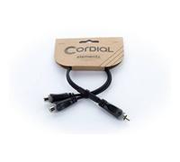 Cordial 14891 Jack / RCA Audio Adattatore a Y [1x Spina RCA - 2x Presa RCA] 0.