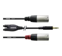 Cordial CFY 3 WMM Cavo di interfaccia e Adattatore 3.5mm 2X XLR Nero