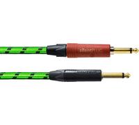 BLACKLIGHT 3PPGS - Cavo per strumenti BLACKLIGHT PP-SILENT, 3 m, verde, jack da 6,3