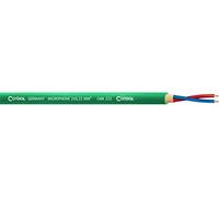 CORDIAL Cables - Bobina di cavo per microfono, 2 x 0,22 mm, 100 m, colore: Verde