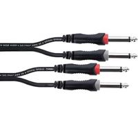 Cordial Cavo audio doppio jack mono 6 m
